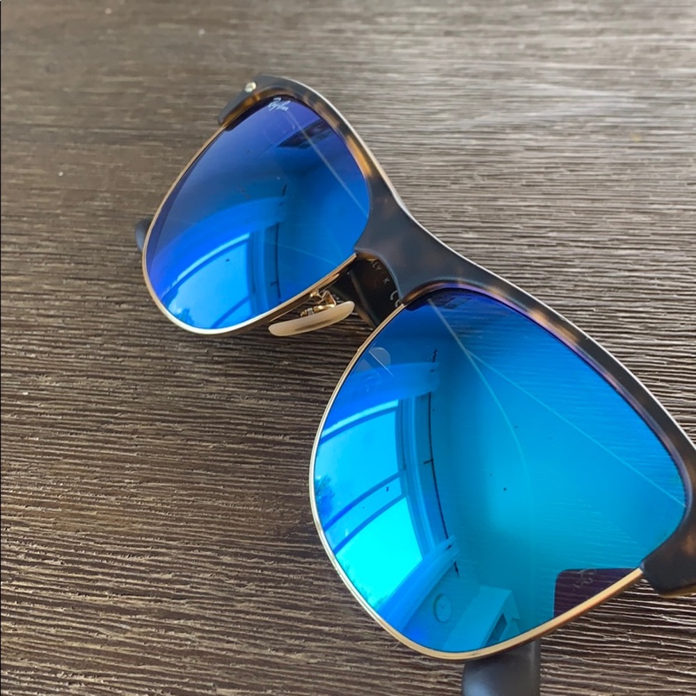 Rayban Blue Mirrored Sunglasses